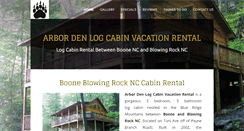 Desktop Screenshot of logcabinrentalsnc.com